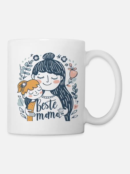 Beste Mama Muttertag - Tasse - Weiß