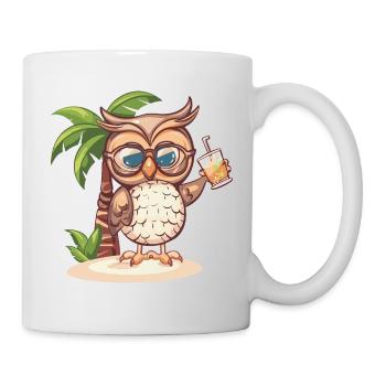 Owl Summer Holiday - Mug - white - Right
