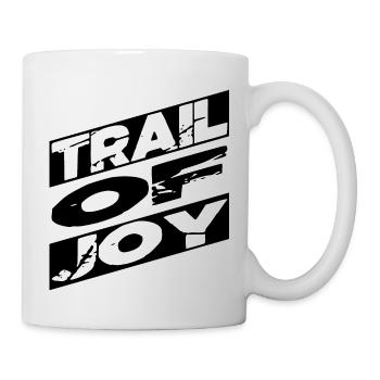 cross-country biking jokes downhill biking - Tasse - Weiß - Rechts
