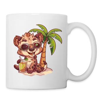Vacances d’été Hyène - Mug blanc - blanc - Droite