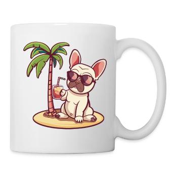 Français Buldog Chien d’été - Mug blanc - blanc - Droite