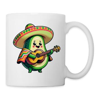 Cinco de Mayo Avocat Mariachi Guitariste - Mug blanc - blanc - Droite