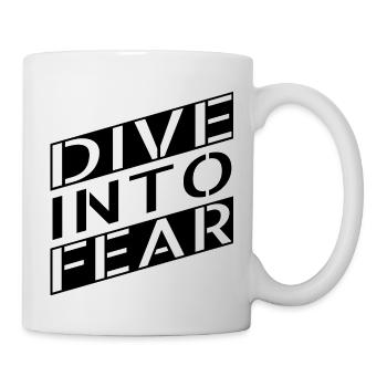 courage quotes facing fears daring spirit - Mug - white - Right