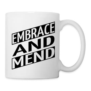 emotional well-being support and encouragement - Mug - white - Right