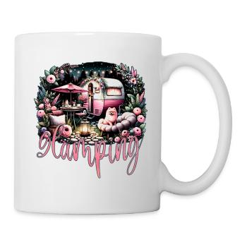 Glamping - un mot inventé - Mug blanc - blanc - Droite