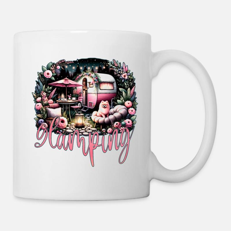 Glamping - a made-up word - Mug - white