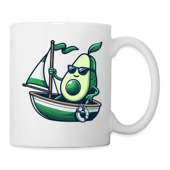 Dériveur d’été cool avec avocat - Mug blanc - blanc - Droite