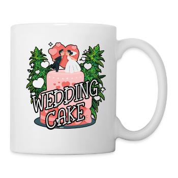 Cannabis Wedding Cake - Tasse - Weiß - Rechts