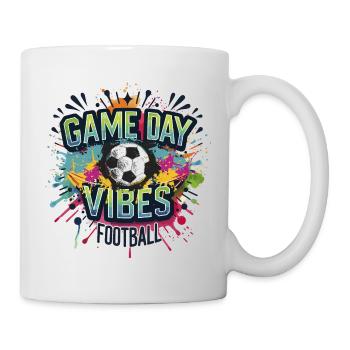 game day vibes football soccer player tournament - Mug - white - Right