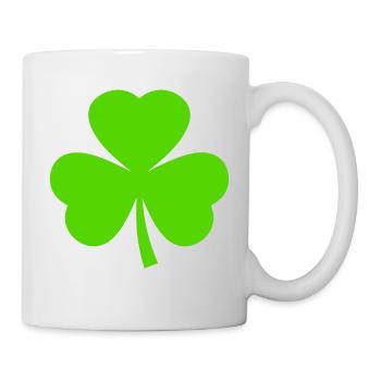 St Patrick's Day Shamrock - Mug - white - Right