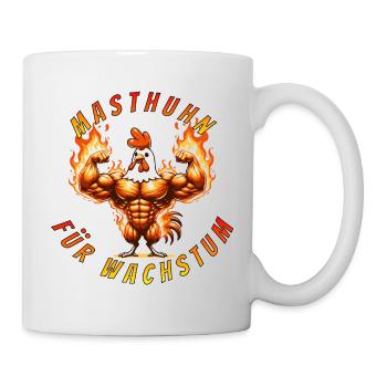Masthuhn für Wachstum - Tasse - Weiß - Rechts
