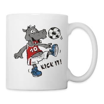Coup de pied ! - Mug blanc - blanc - Droite