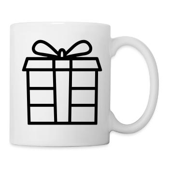 Kleine Geschenkbox - Tasse - Weiß - Rechts