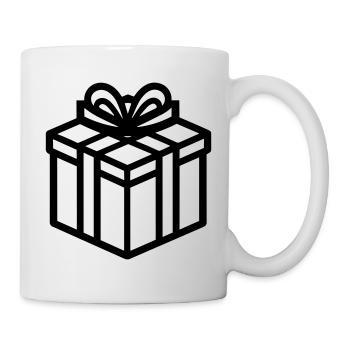 Kleine Geschenkbox - Tasse - Weiß - Rechts