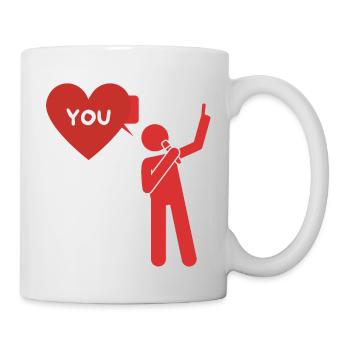Declaration of love "I love you" - Mug - white - Right
