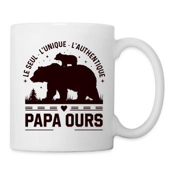 Papa Bear Gift for Papa Bear - Mug - white - Right