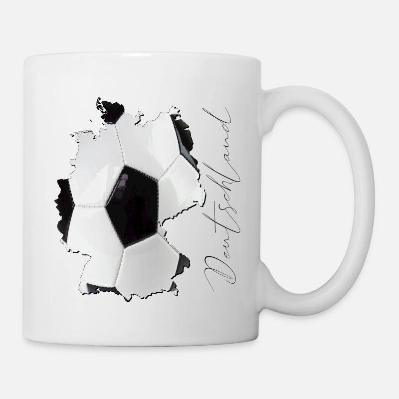 Germany Map Framed Real Football EN - Mug - white
