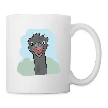 Illustration design "Emu Kisses" - Mug - white - Right