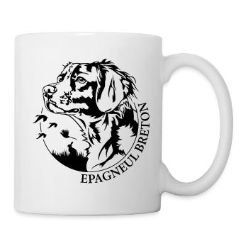 Epagneul Chien de chasse Breton Chasseur Chiens de chasse Wilsigns - Mug blanc - blanc - Droite