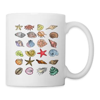 Sea shells, Sea life, Ocean life - Mug - white - Right