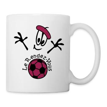 Football Germany Comic - Mug - white - Right