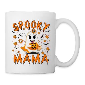 Maman effrayante, Maman d’Halloween, Boo - Mug blanc - blanc - Droite