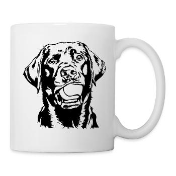 Labrador Balljunkie Labbi Chiens Wilsigns - Mug blanc - blanc - Droite