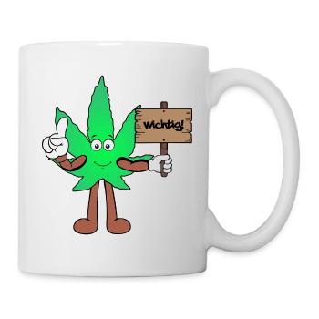 Der Bloom - Weed Cannabis Stoned Hanf Marihuana - Tasse - Weiß - Rechts