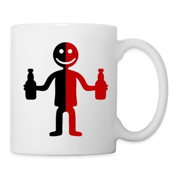 Stick Figure Bière - Mug blanc - blanc - Droite