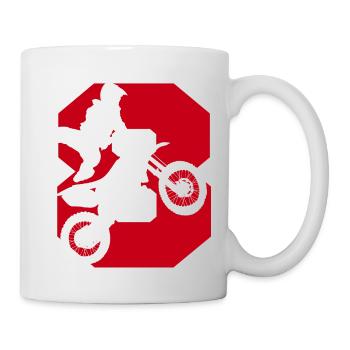 Moto 8 Biker - Tasse - Weiß - Rechts