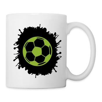 splatter fußball - Tasse - Weiß - Rechts