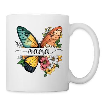 Mom Butterfly Flowers Best Mom Mother's Day - Mug - white - Right