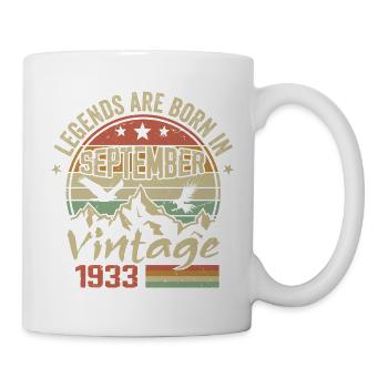 Septembre 1933 Cadeau Anniversaire September 1933 - Mug blanc - blanc - Droite