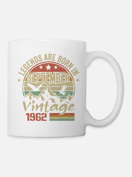 Septembre 1962 Cadeau Anniversaire September 1962 - Mug blanc - blanc