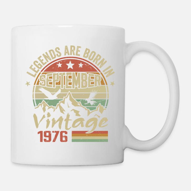 September 1976 Geburtstagsgeschenk September 1976 - Tasse - Weiß