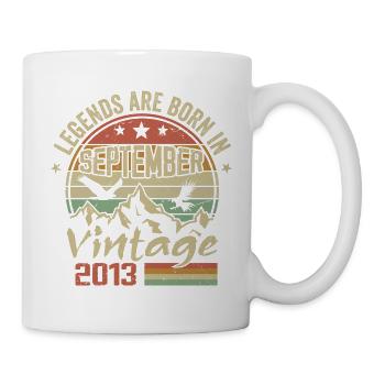 September 2013 Geburtstagsgeschenk September 2013 - Tasse - Weiß - Rechts