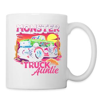 Monster Truck Auntie Matching Family Monster Truck - Mug - white - Right