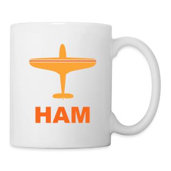 Flughafen Hamburg - HAM - Hansestadt - Elbe - Tasse - Weiß - Rechts