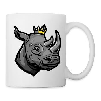 Couronne de tête de rhinocéros - Mug blanc - blanc - Droite