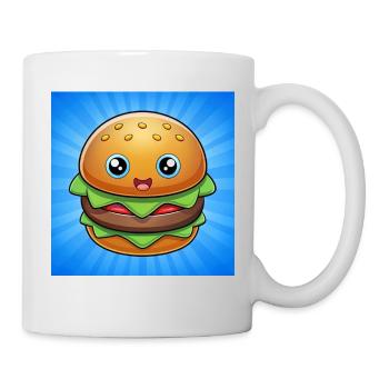 Burger sunset- Hamburger /Cheeseburger Gifts - Mug - white - Right