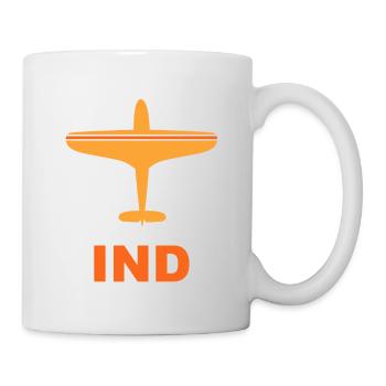 Flughafen Indianapolis - Spotter - Spotting - USA - Tasse - Weiß - Rechts