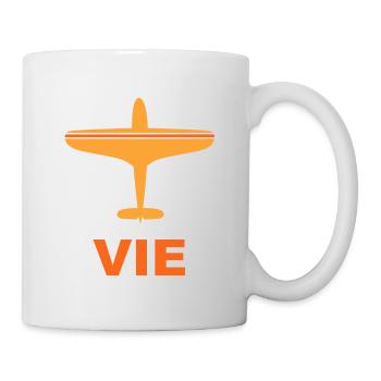 Flughafen Wien Vienna Österreich - Austria Spotter - Tasse - Weiß - Rechts