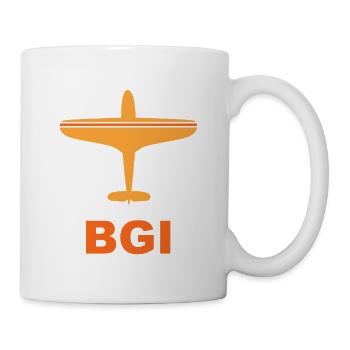 Flughafen Bridgetown - Barbados - Karibik - Tasse - Weiß - Rechts