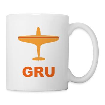 Flughafen Sao Paulo - Brasilien - Spotter - Tasse - Weiß - Rechts