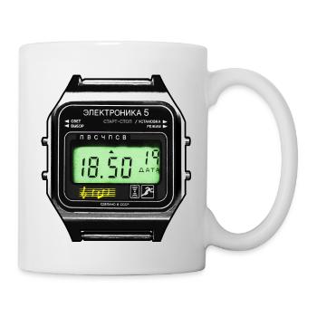 Электроника (Elektronika) - Soviet Watches - Mug - white - Right
