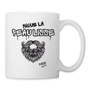 Fick glatte Haut - Tasse - Weiß - Rechts