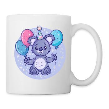 Koala Anniversaire Bébé - Mug blanc - blanc - Droite