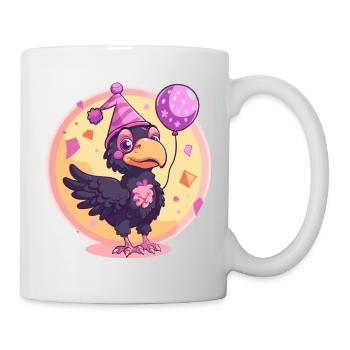 Raven Crow Bird Birthday Baby - Mug - white - Right