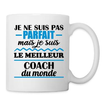 Pas parfait mais meilleur coach du monde - Mug blanc - blanc - Droite