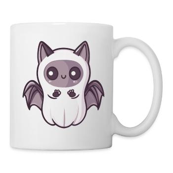 Fledermaus Halloween Lustig Geist - Tasse - Weiß - Rechts